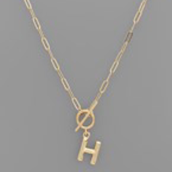 Inital Toggle Necklace - Picture 7 of 16